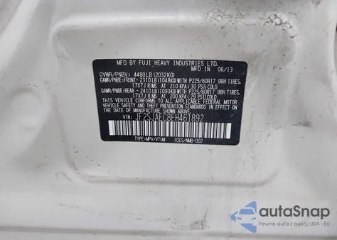 2014 Subaru Forester 2.5I Premium из США, поврежденный, VIN JF2SJAEC8EH461892